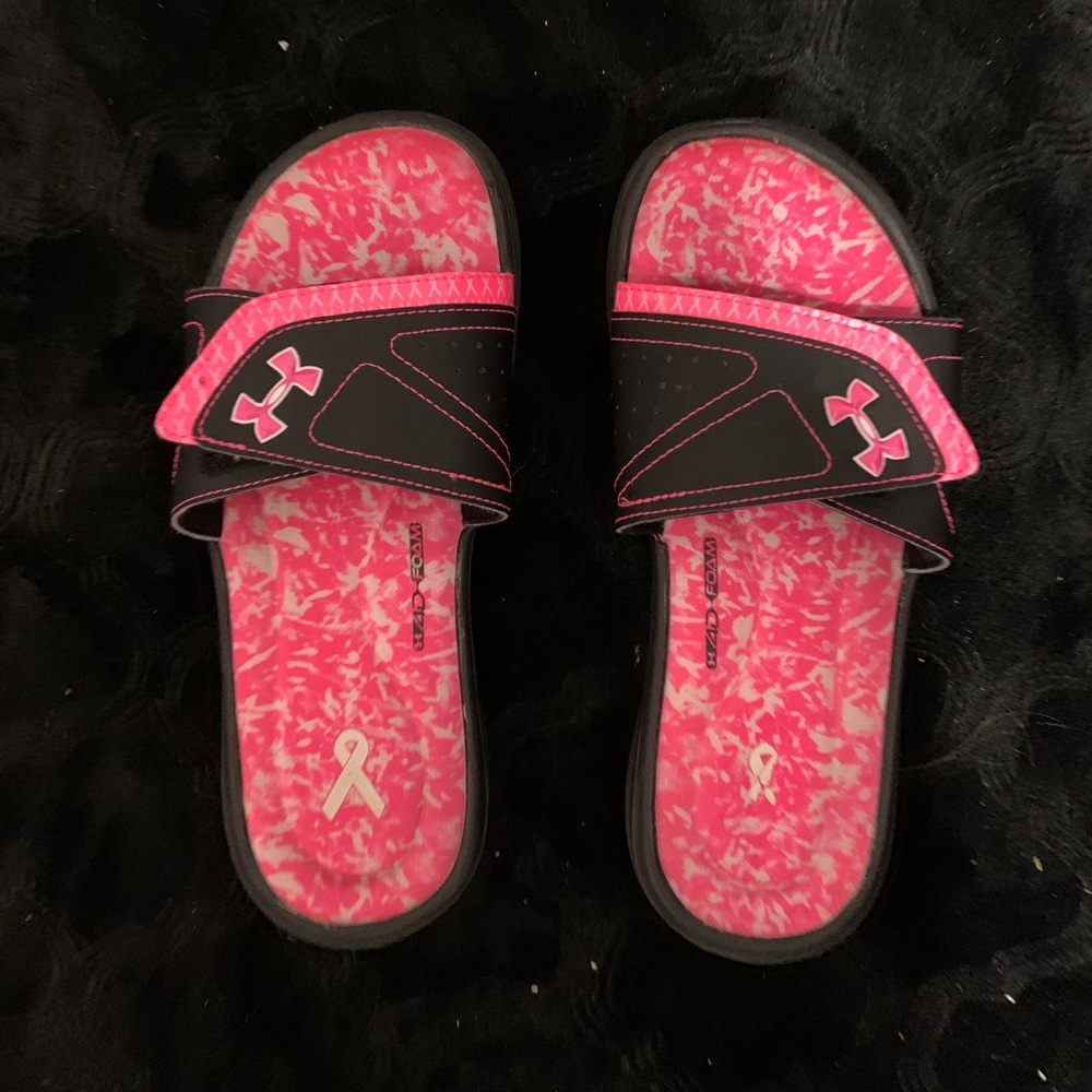 Under armor slides size women’s 8 memory foam